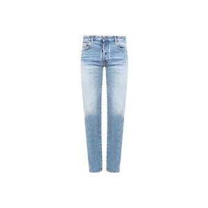 Dsquared2 Kleurrijke Slim-Fit Denim Jeans , Blue , Heren , Maat: XL