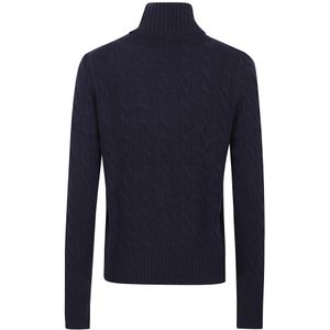 Gebreide pullover met labelstitching