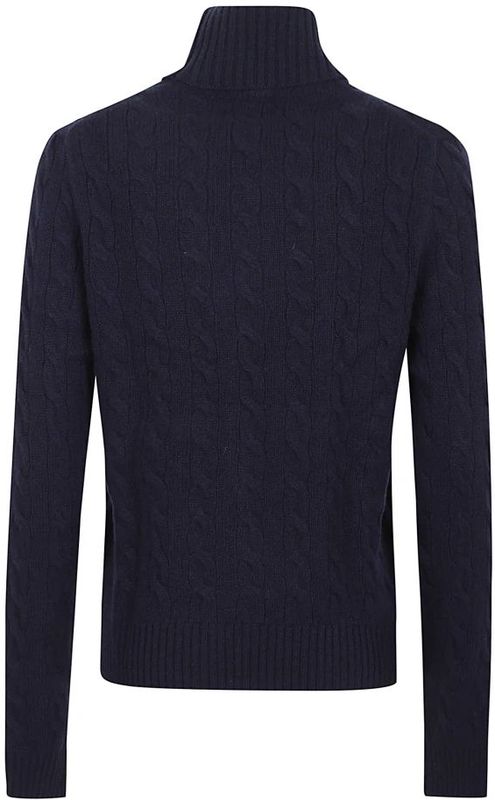 Gebreide pullover met labelstitching