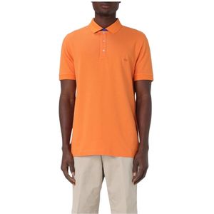 Fay - Polo Shirt - Oranje - Katoen - Korte Mouwen