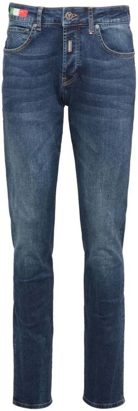Carlo Colucci - Cazzonelli - Jeans - Blauw - Moderne 5-Pocket