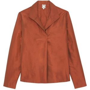 Ines de la Fressange Paris, Dames, Blouses & Shirts, Oranje, Maat: XS Katoen,