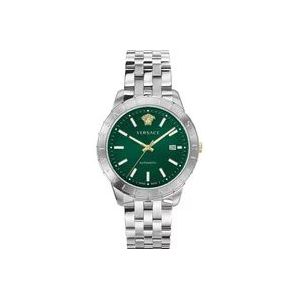 Versace Automatisch Groen Stalen Horloge , Gray , Heren , Maat: ONE Size