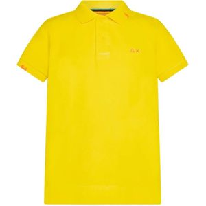 Sun68, Heren, Tops, Geel, Maat: M Katoen,