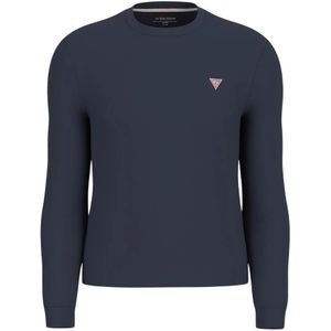 GUESS JEANS - Shirt - Marine - Lange Mouwen - Normale Pasvorm