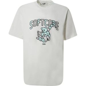 Msgm, Heren, Tops, Wit, Maat: M Katoen,