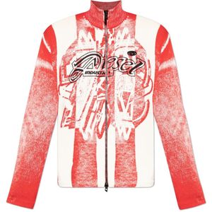 Diesel, Heren, Truien, Rood, Maat: L Katoen,