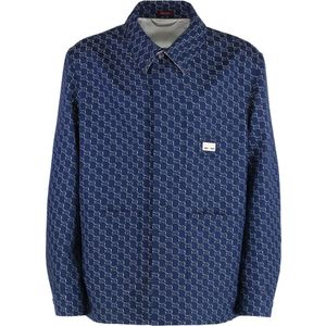 Gucci, Heren, Jassen, Blauw, Maat: M