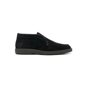 Santoni Suede Desert Laarzen , Black , Heren , Maat: 40 EU