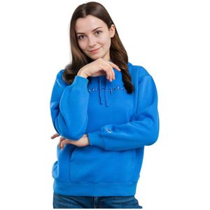 Champion, Dames, Sweatshirts & Hoodies, Blauw, Maat: S Katoen,