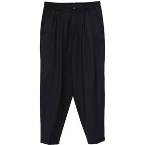 Low Brand, Heren, Broeken, Blauw, Maat: W32 Flanel,