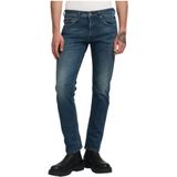 Replay - Grover Straight Jeans - Blauw - Heren - Katoen