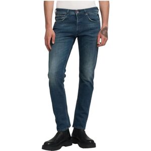 Replay - Grover Straight Jeans - Blauw - Heren - Katoen
