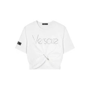 Versace T-Hemden , White , Dames , Maat: 2XS