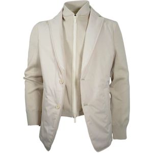 Hugo, Heren, Jassen, Wit, Maat: M Leer,