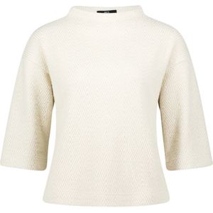 zero - Trui - Beige - Overcut Schouder - Driekwart Mouw - Normale Pasvorm