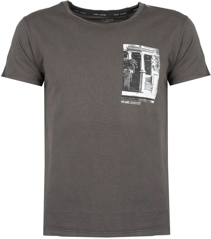 Pepe Jeans - Heren T-shirt - Zwart - Katoen
