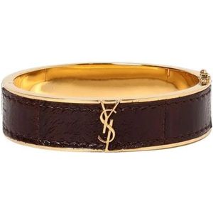 Saint Laurent, Dames, Accessoires, Geel, Maat: L Leer,