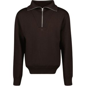 Courrèges, Heren, Truien, Bruin, Maat: XS Wol,