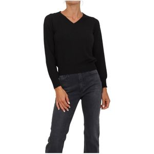 Marella, Dames, Truien, Zwart, Maat: S Wol,