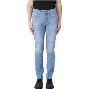 Jeckerson, Heren, Jeans, Blauw, Maat: W28 Katoen,