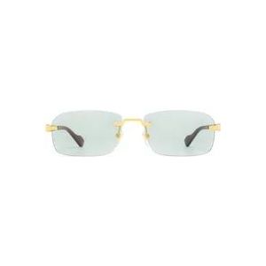 Gucci Vierkante zonnebril voor mannen en vrouwen , Yellow , unisex , Maat: 56 MM