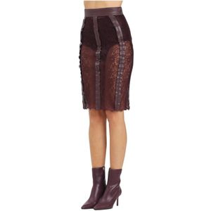 Elisabetta Franchi, Dames, Rokken, Bruin, Maat: S