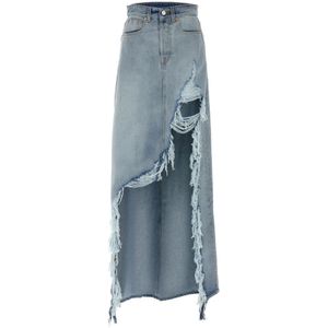 Vetements, Dames, Rokken, Blauw, Maat: XS Denim,