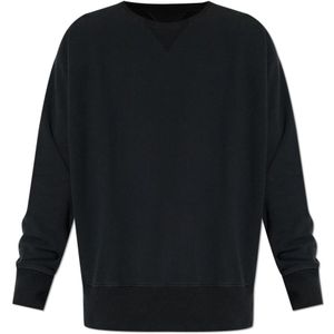Maison Margiela, Heren, Sweatshirts & Hoodies, Zwart, Maat: L Katoen,
