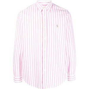 Polo Ralph Lauren, Heren, Overhemden, Roze, Maat: XL Katoen,