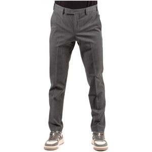 PT Torino, Heren, Broeken, Grijs, Maat: XL Wol,