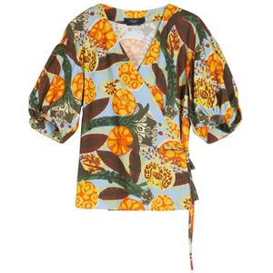 Weekend Max Mara, Dames, Blouses & Shirts, Veelkleurig, Maat: M