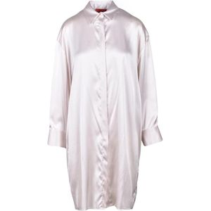 Wild Cashmere, Dames, Jurken, Beige, Maat: M Zijde,