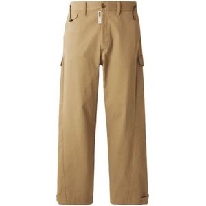 Gcds, Heren, Broeken, Beige, Maat: M Katoen,