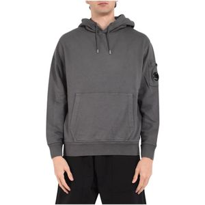 C.p. Company, Heren, Sweatshirts & Hoodies, Grijs, Maat: S Katoen,