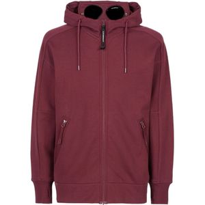 C.p. Company, Heren, Sweatshirts & Hoodies, Rood, Maat: XL Fleece,