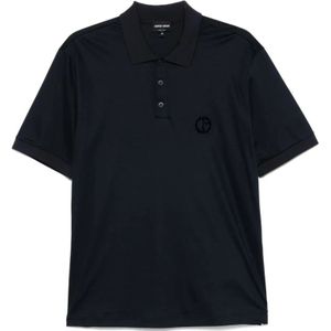 Giorgio Armani, Heren, Tops, Blauw, Maat: M