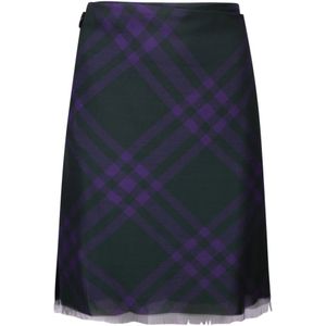 Burberry, Dames, Rokken, Veelkleurig, Maat: XS Zijde,