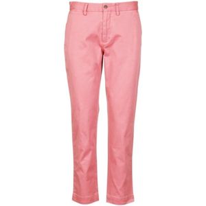 Polo Ralph Lauren, Dames, Broeken, Roze, Maat: XS Katoen,