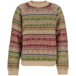 Semicouture, Dames, Truien, Veelkleurig, Maat: XS Wol,