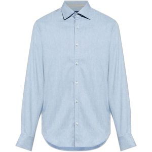 Paul & Shark, Heren, Overhemden, Blauw, Maat: XL Katoen,