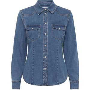Part Two, Dames, Blouses & Shirts, Blauw, Maat: S Denim,