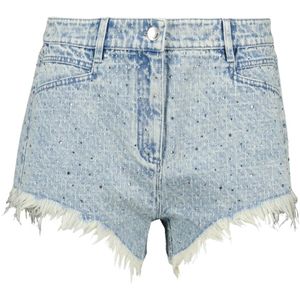 Iro, Dames, Korte broeken, Blauw, Maat: S Denim,