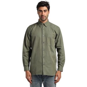 Closed, Heren, Overhemden, Groen, Maat: S Katoen,