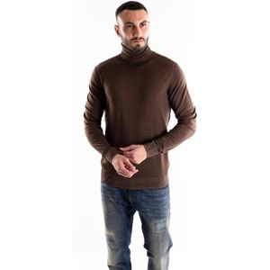 Paolo Pecora, Heren, Truien, Bruin, Maat: L Wol,