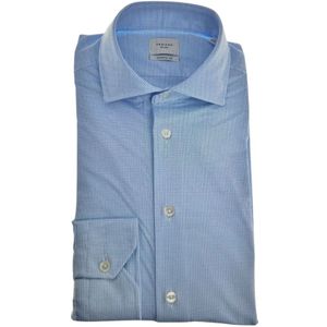 Traiano Milano, Heren, Overhemden, Blauw, Maat: L