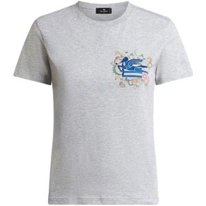 Etro, Dames, Tops, Grijs, Maat: S Katoen,