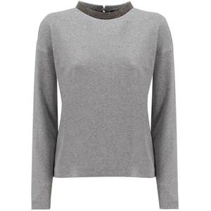 Fabiana Filippi, Dames, Truien, Grijs, Maat: L Katoen,