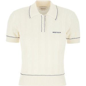 Alexander McQueen, Dames, Tops, Beige, Maat: L Katoen,