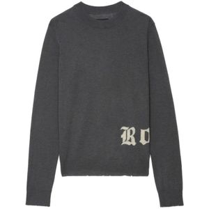 Zadig & Voltaire, Dames, Truien, Grijs, Maat: XS